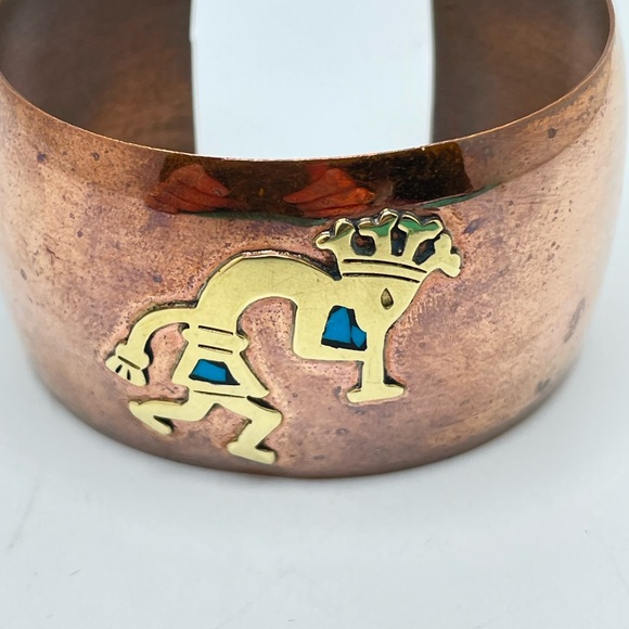 Corre Brass Copper Turquoise Bracelet! - Picture 1 of 6